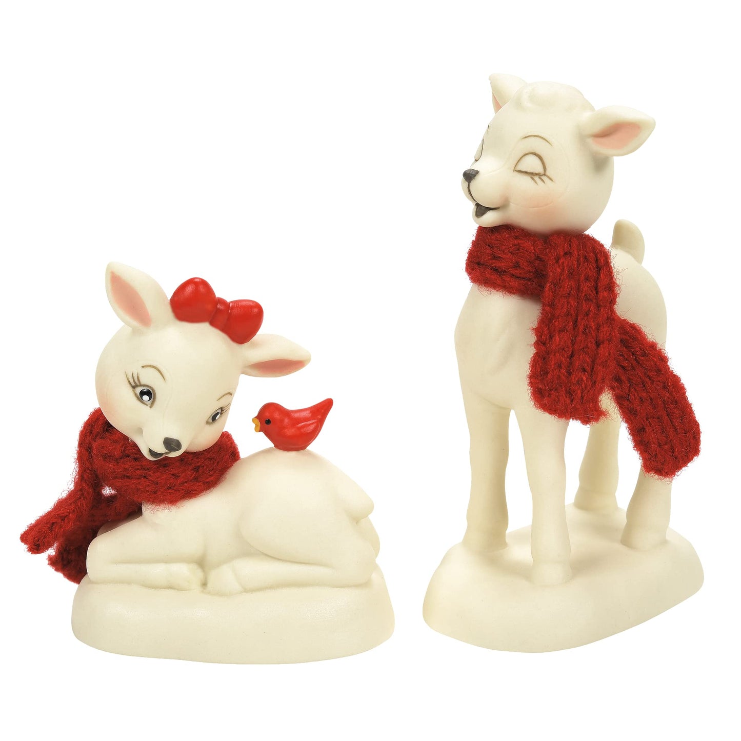 Snowbabies Christmas Memories Oh Deer Collectible Animals Figurine Set, 3.15 Inch, Multicolor