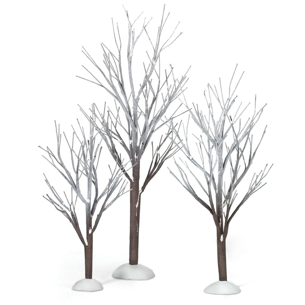 Snow Village First Frost Trees (Set of 3)