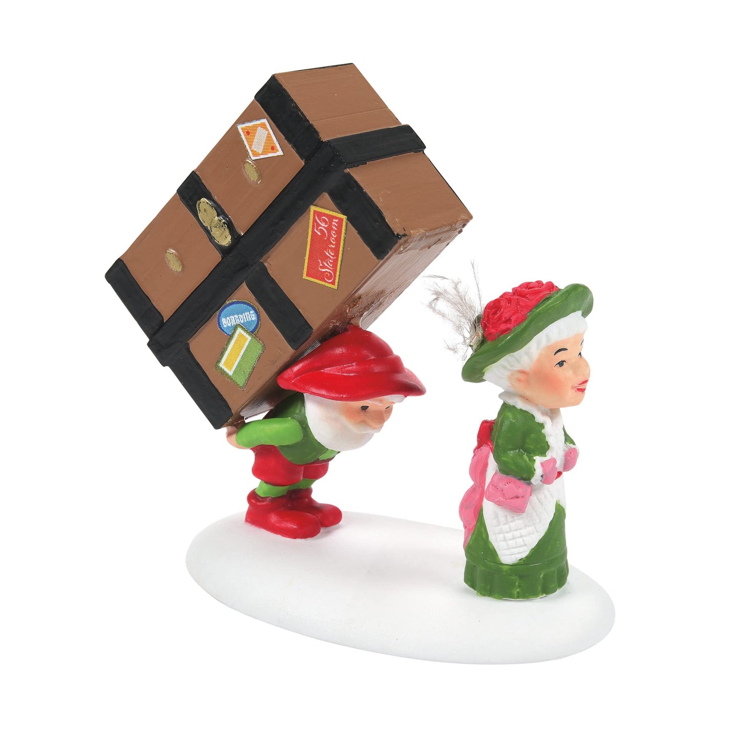 North Pole Village Accessories a Weekend Getaway Figurine, 2.44 Inch, Multicolor