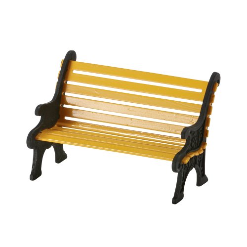 Accessories for Villages City Wrought Iron Park Bench Accessory Figurine, 1.57 inch
