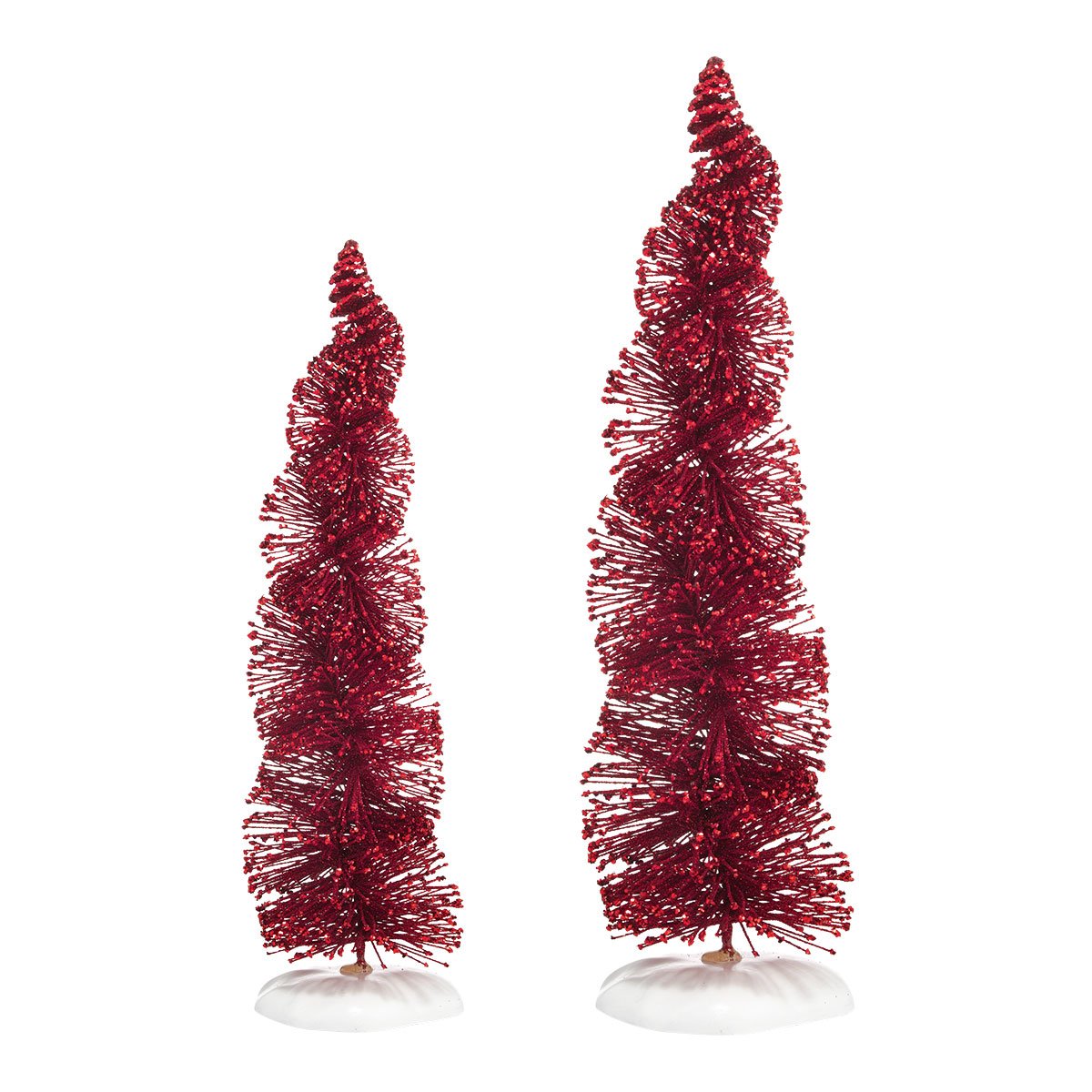 Accessories for Villages Spiral Ruby Trees, 11 inch (Set of 2)