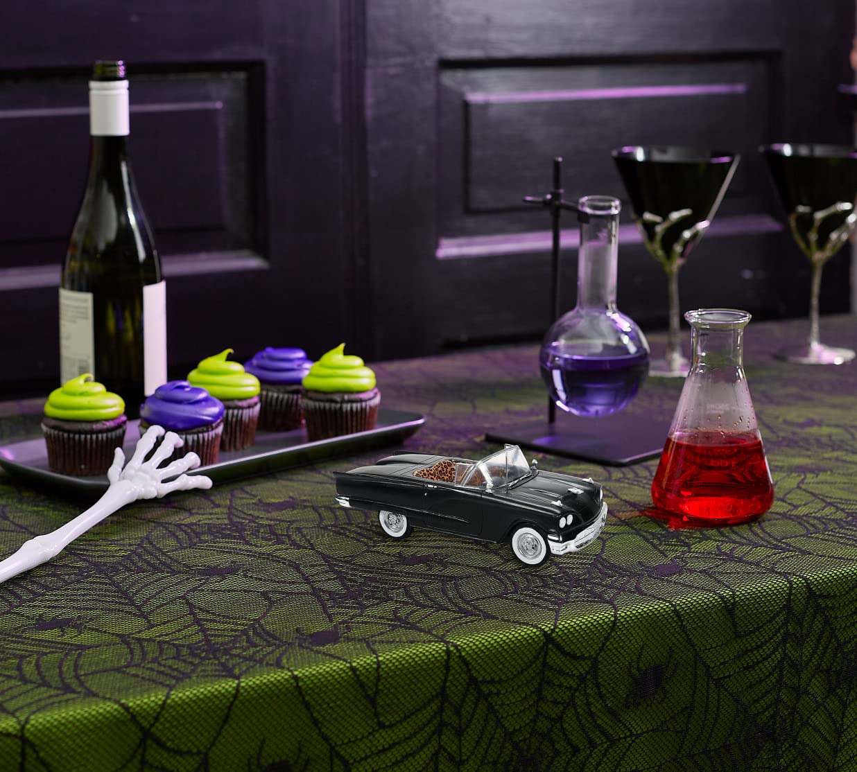 Elvira Mistress of The Dark Village Accessories Macabre Mobile Figurine, 2.1 Inch, Multicolor