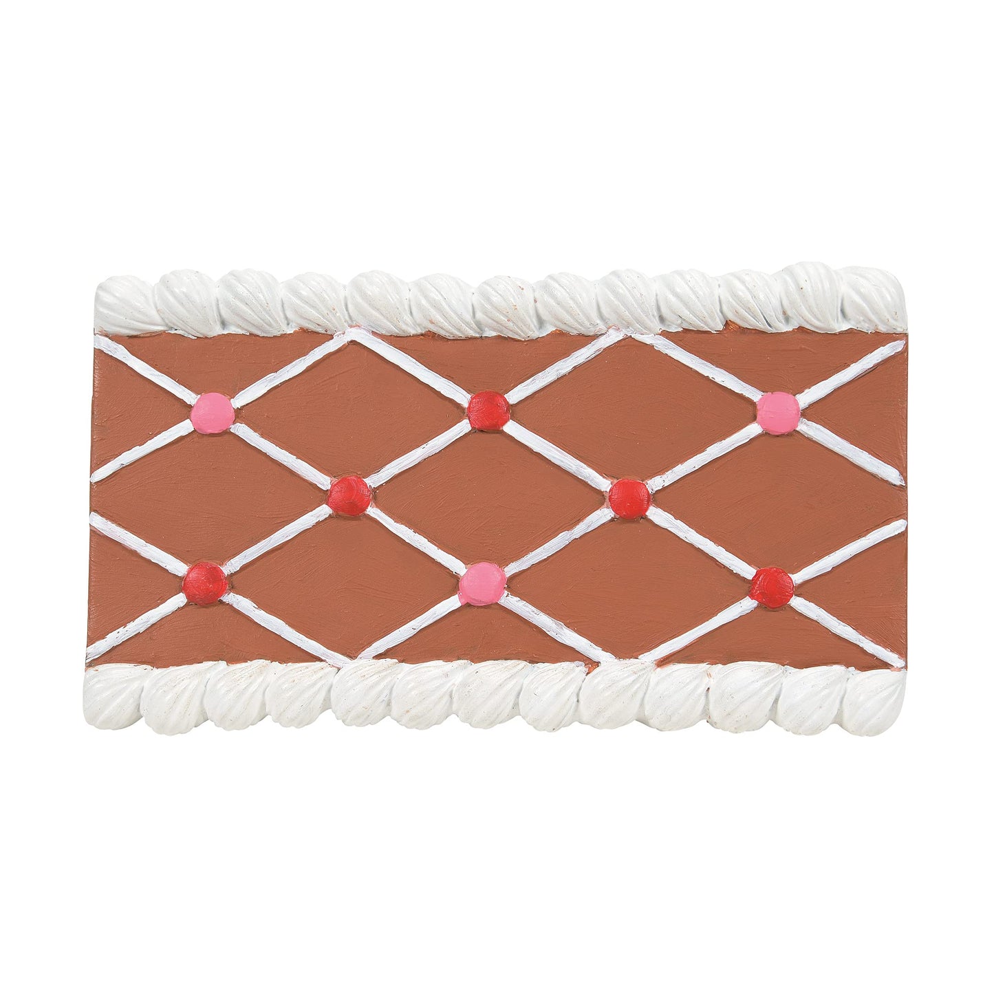 Village Accessories Landscape Gingerbread Straight Road Figurine, 0.5 Inch, Multicolor