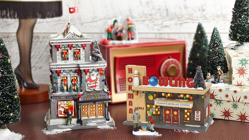 A Christmas Story Village Happy Holiday Department Store Lit Building 9.45 Inch