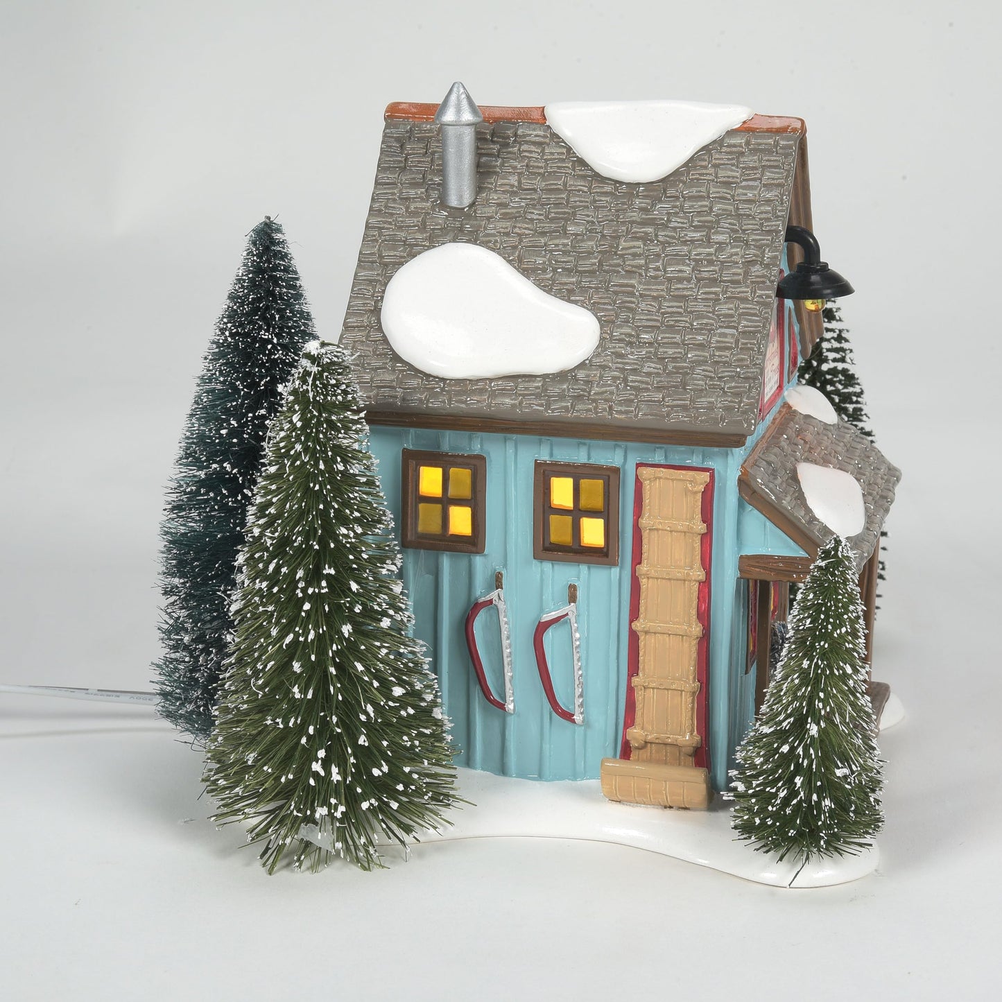 Original Snow Village Farms Tree Lot Lit Building, 6.3 Inch, Multicolor