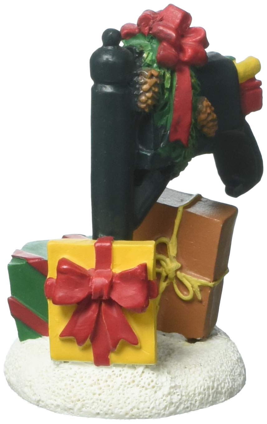 Collections Mistletoe Farm Mailbox Figurine Village Accessory, Multicolor