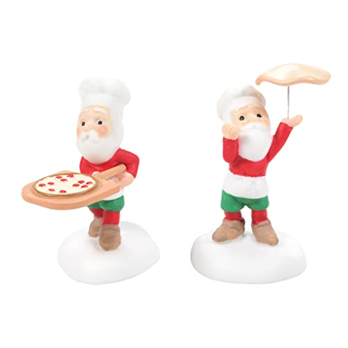 North Pole Village Accessories One Santa Special Coming Up Figurine Set, 1.77 Inch, Multicolor