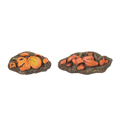 Village Accessories Halloween Smash Pumpkins on November 1st Figurine Set, 0.5 Inch, Multicolor