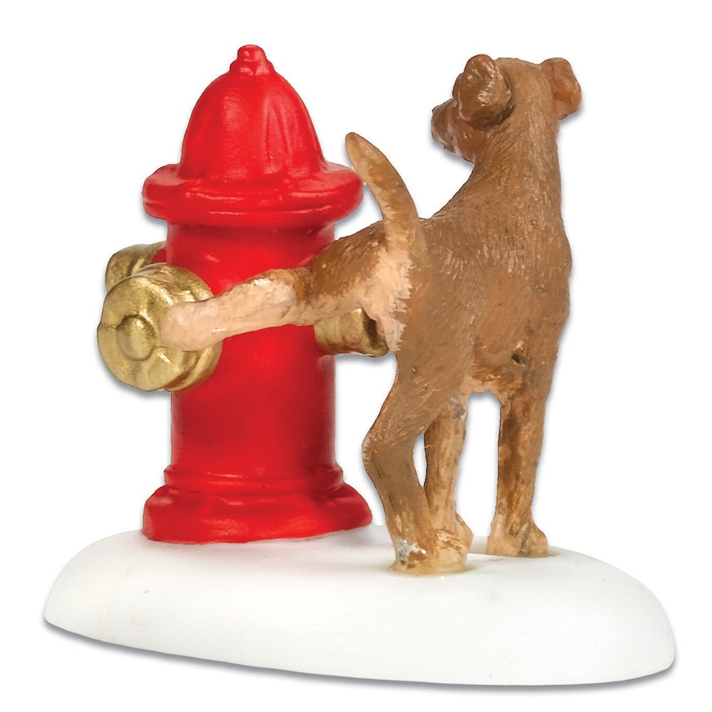Snow Village Paws and Refresh Accessory Figurine