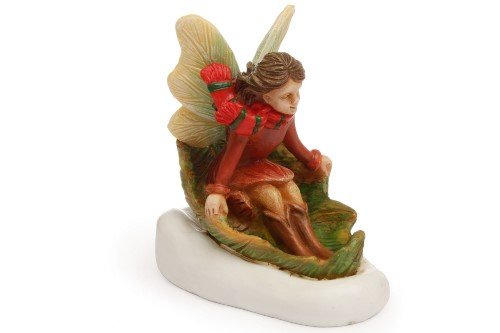 Miniature Fariy Garden 3" Resin Leaf Sledding Holiday