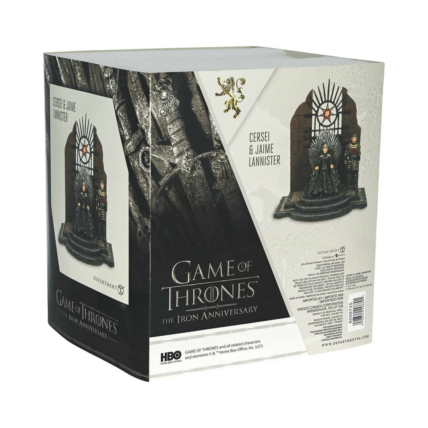 Game of Thrones Village Accessories Cersei and Jaime Lannister Figurine, 6.89 Inch, Multicolor