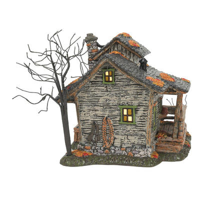 Snow Village Halloween Sleepy Hollow Ichabod Crane's House Lit Building, 6.5 Inch, Multicolor