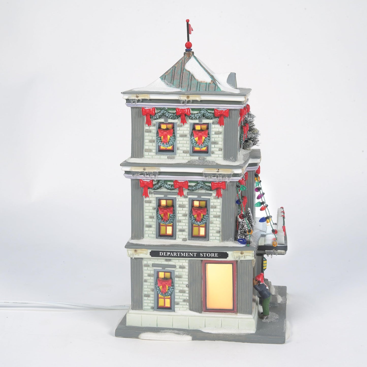 A Christmas Story Village Happy Holiday Department Store Lit Building 9.45 Inch