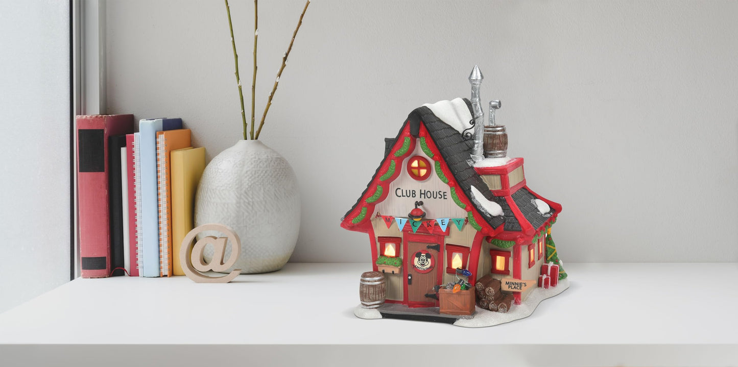 Disney Village Mickey Mouse Clubhouse Lit Building, 7.6 Inch, Multicolor