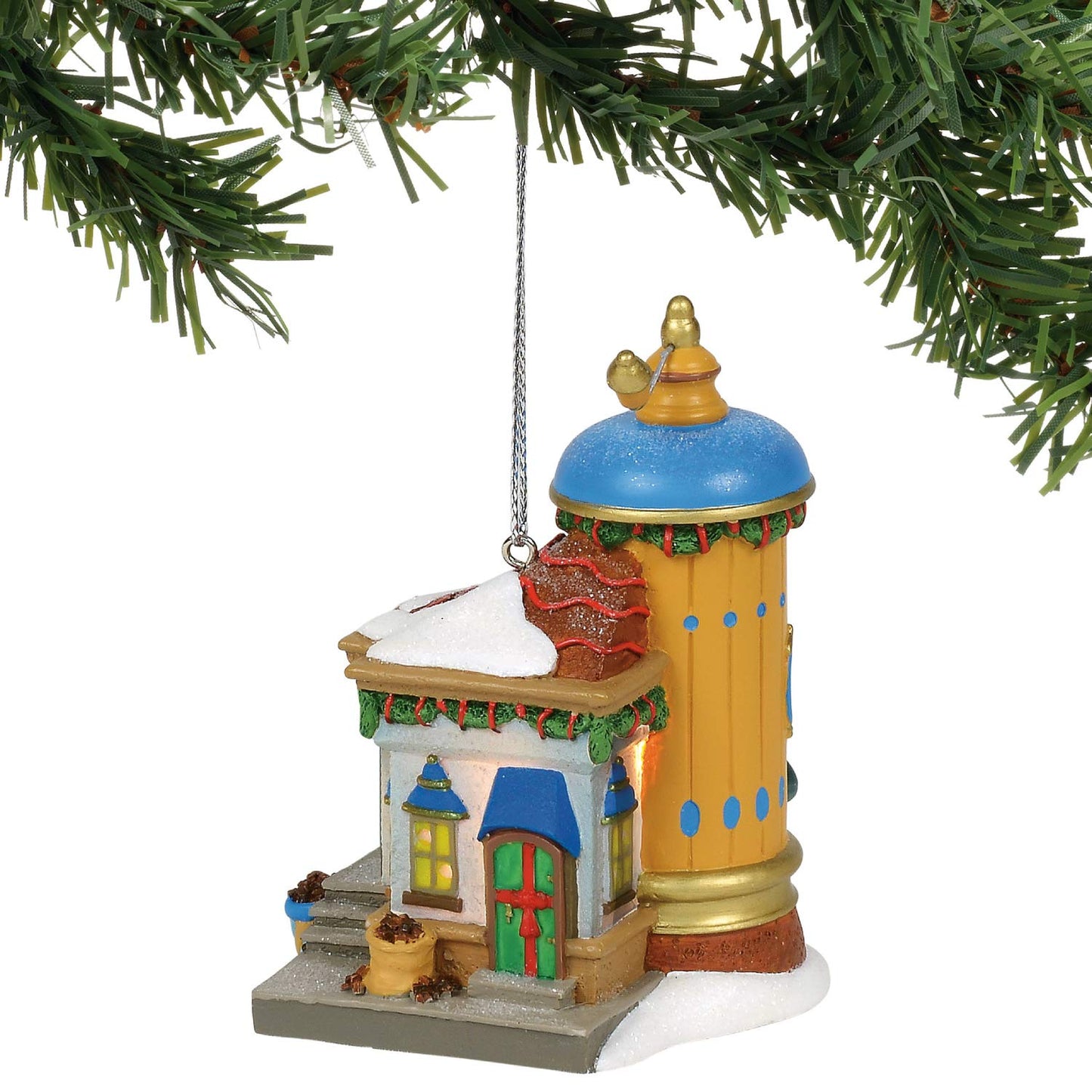 North Pole Series Village Hanging Ornament, 4.33 Inch, Multicolor