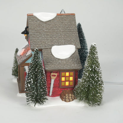 Original Snow Village Farms Tree Lot Lit Building, 6.3 Inch, Multicolor