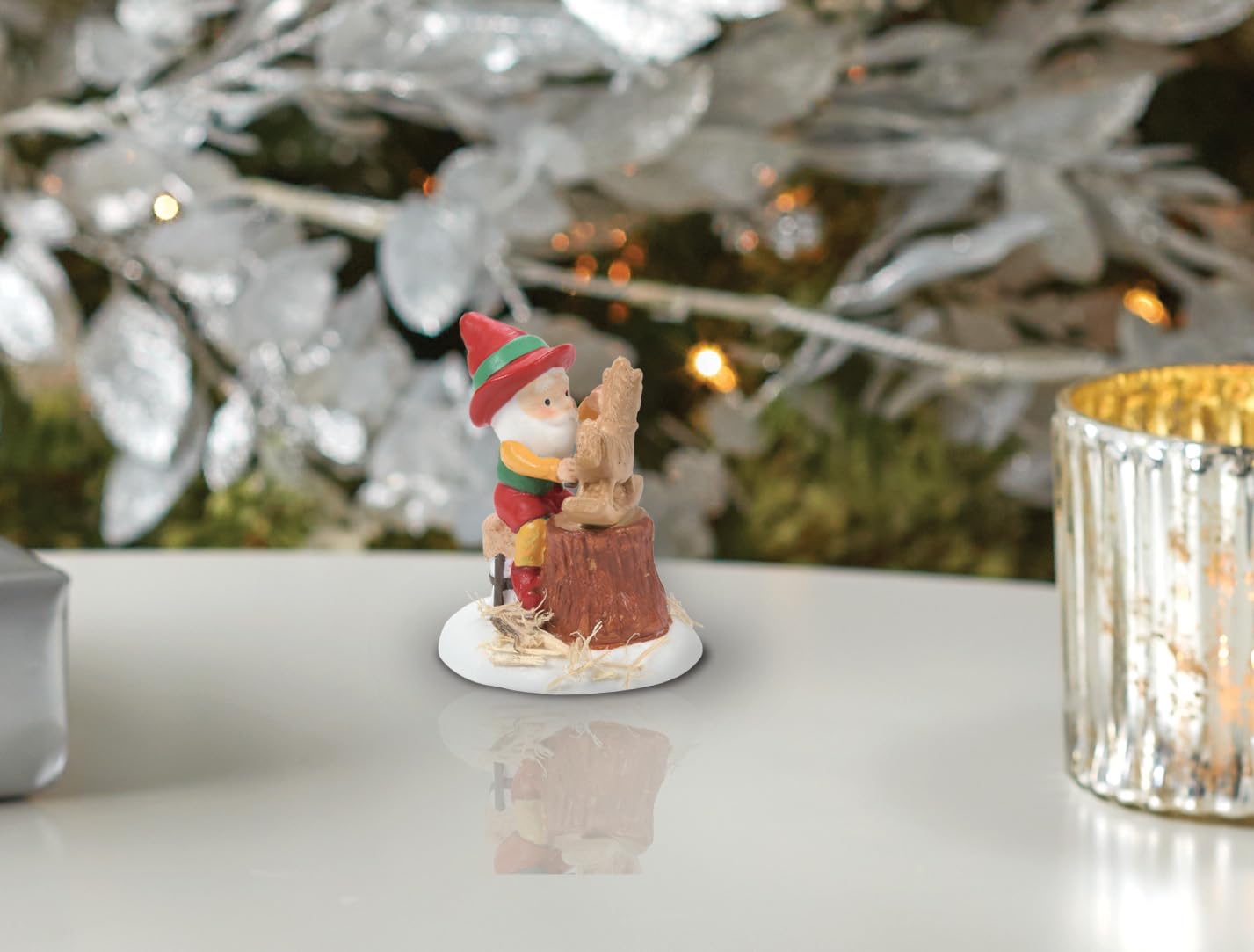 North Pole Village Accessories Elf Ready for Paint Figuine, 1.85 Inch, Multicolor