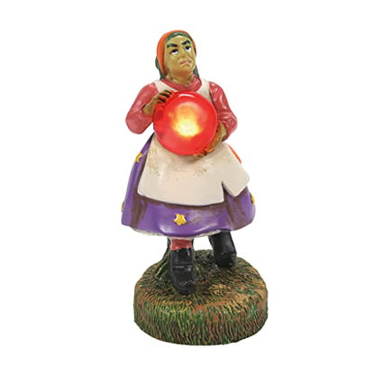 Snow Village Halloween Accessories a Cryptic Cave Mystic Lit Figurine, 3.125 Inch, Multicolor