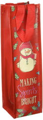 Snowpinions Making Spirits Bright Wine Bag