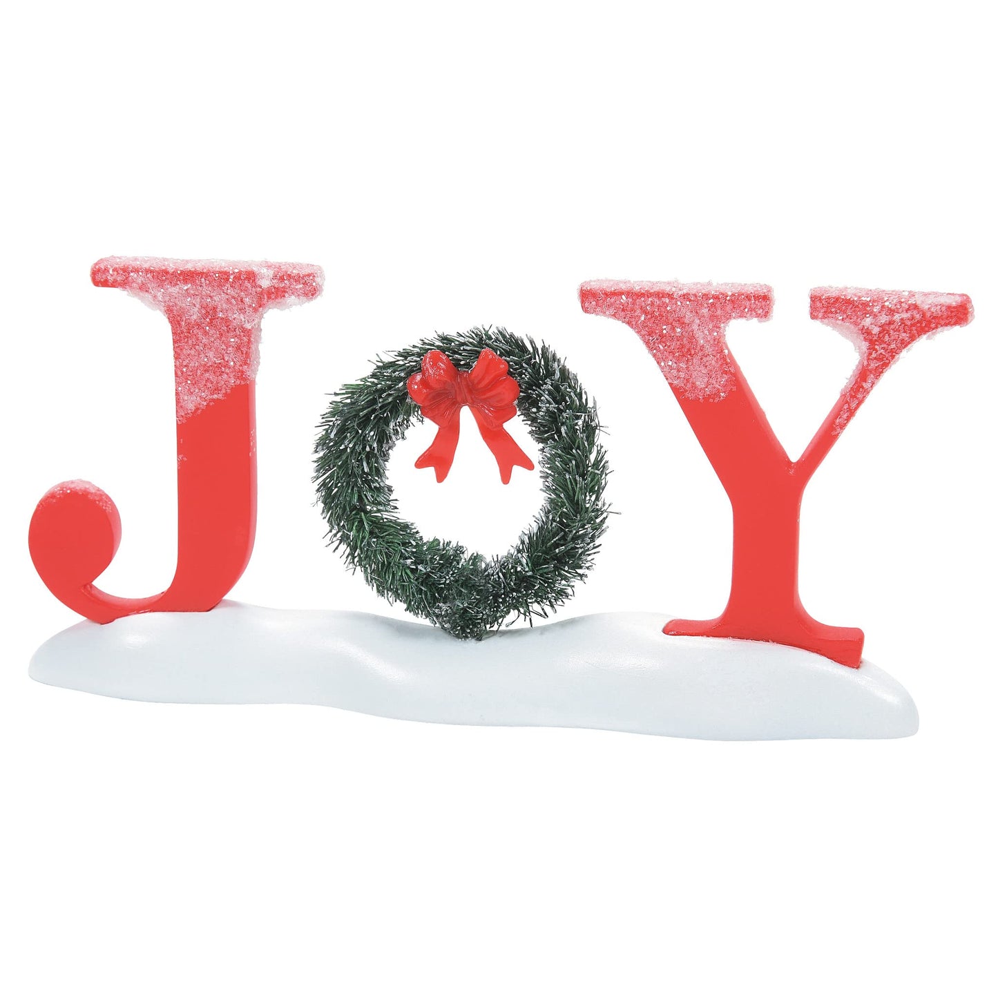 Village Collection Accessories Outdoor Holiday Joy Yard Sign Figurine, 2.15 Inch, Multicolor