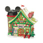 Porcelain Disney Village Mickey's Ski Chalet Lit House, 6.5 inch