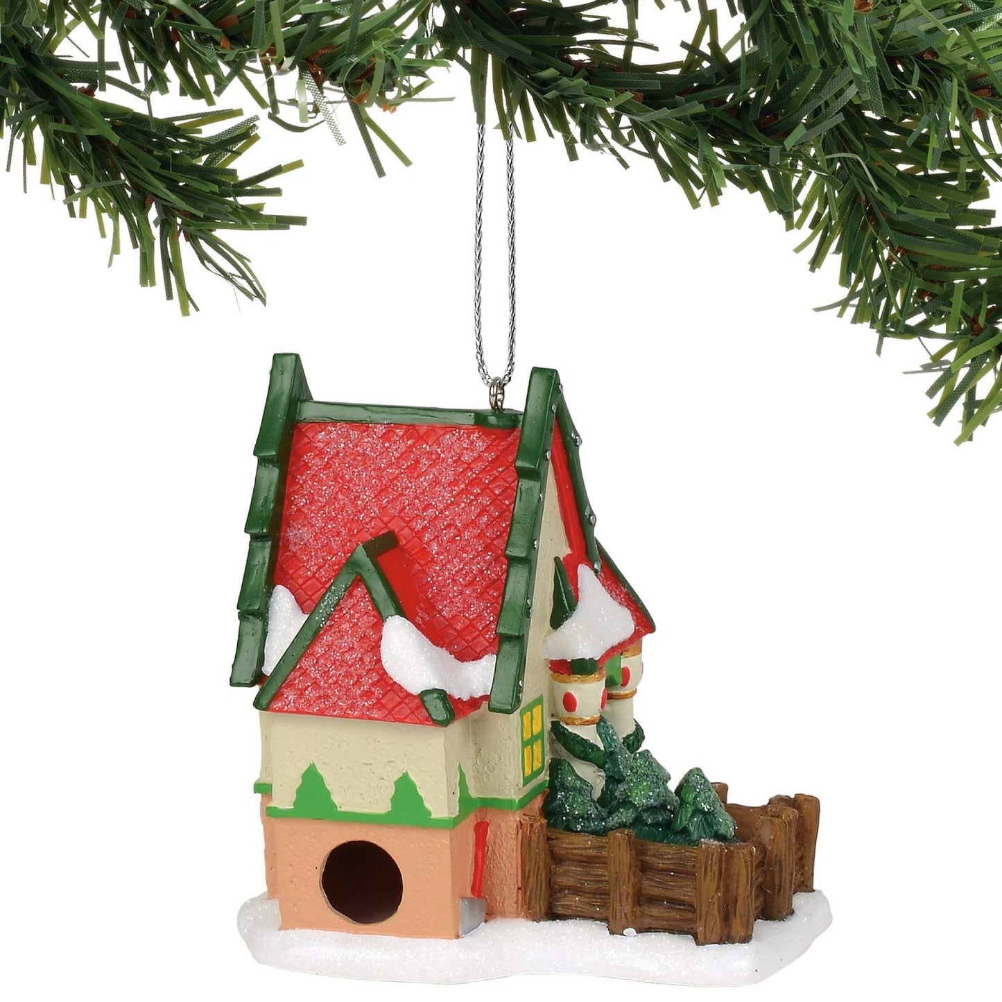 North Pole Series Village Hanging Ornament, 4.33 Inch, Multicolor