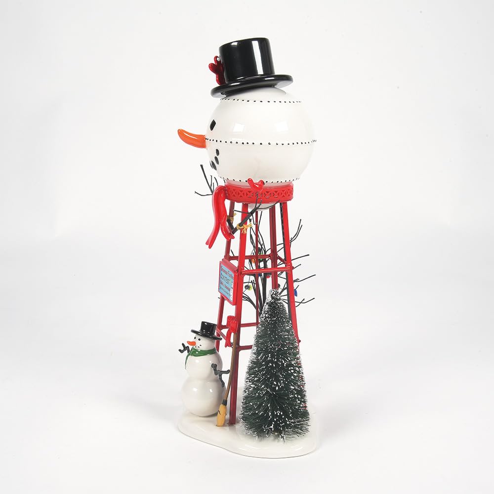 Accessories for Villages Snowman Watertower Figurine Accessory , 12 Inch