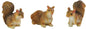 Georgetown Home & Garden Miniature Squirrels Garden Decor in Assorted Styles, Set of 3