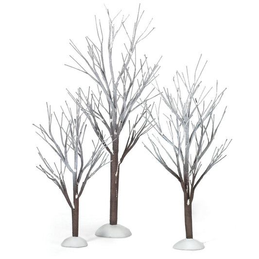 Snow Village First Frost Trees (Set of 3)