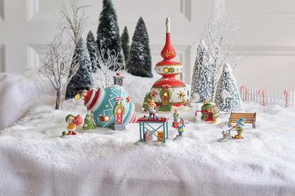 North Pole Village Accessories Nanook's Home Figurine, 2.4 Inch, Multicolor