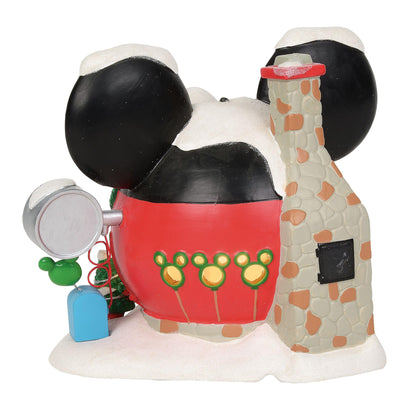 Disney Village Mickey's Balloon Inflators Lit Building, 6.75 Inch, Multicolor