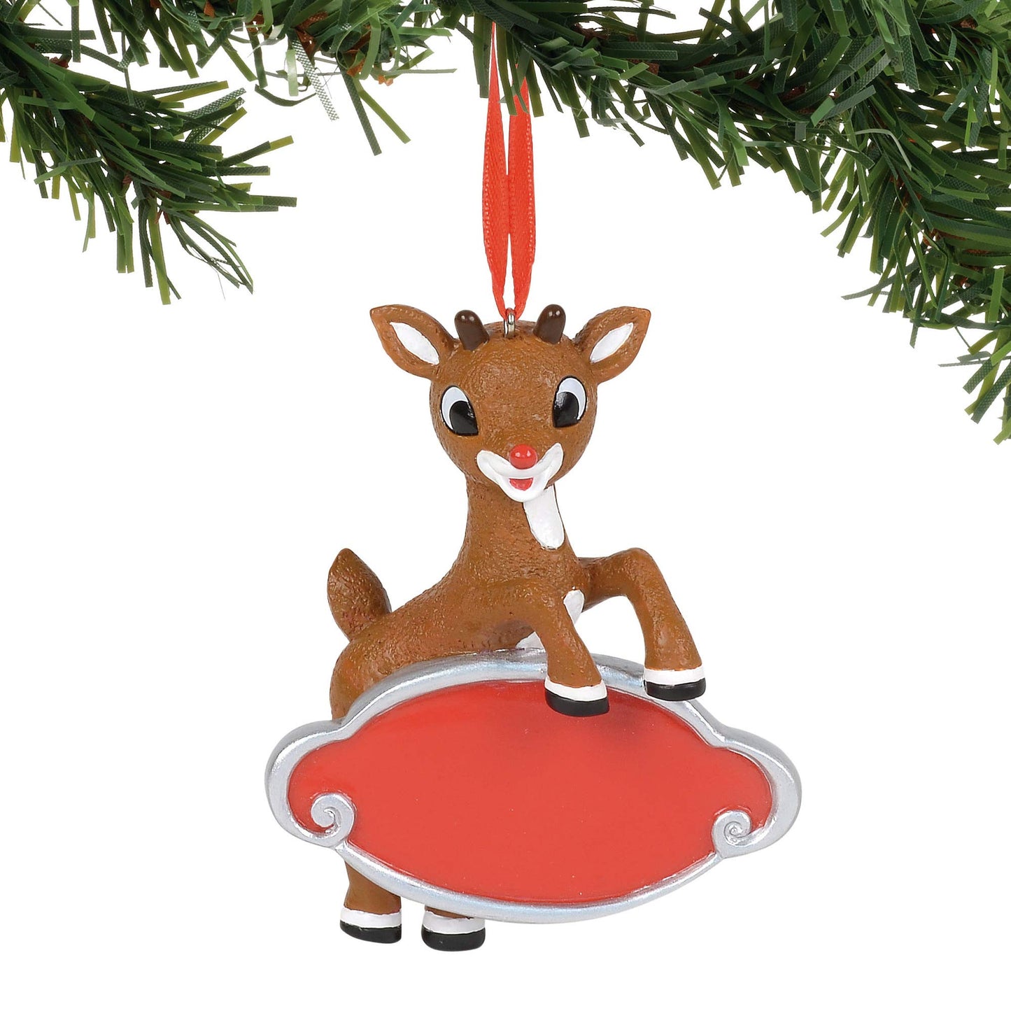 Rudolph The Red - Nosed Reindeer Personalizable, 3.375" Hanging Ornament, Multicolor