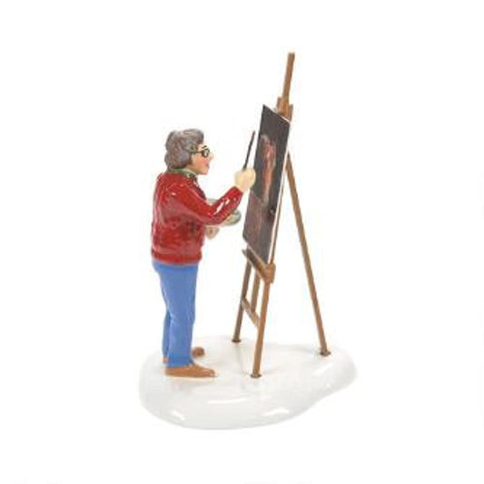Snow Village Sunday in The Park with Lynn Figurine 6007774