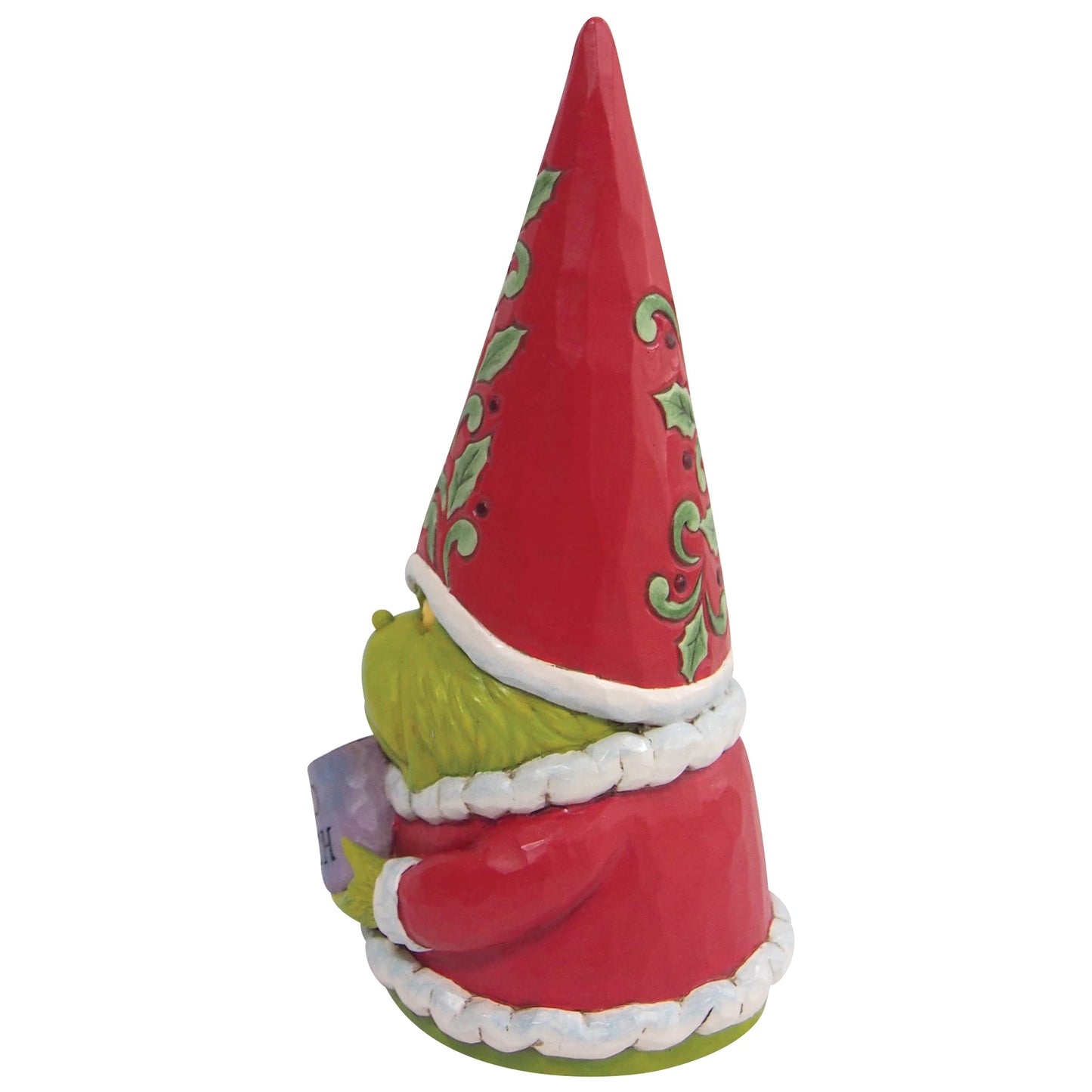 Jim Shore Dr. Seuss The Grinch Gnome with Who Hash Figurine, 8 Inch, Multicolor, 8 in H x 3.625 in W x 4 in L