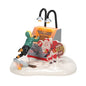 Snow Village National Lampoon's Christmas Vacation Accessories Clark's End Run Lit Figurine, 5.9 Inch, Multicolor