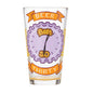 Designs by Lolita Beer Thirty Clock Hand - Painted Artisan Pint Glass, 16 Ounce, Multicolor