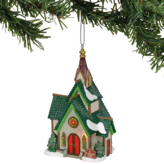 North Pole Series Village Hanging Ornament, 4.33 Inch, Multicolor