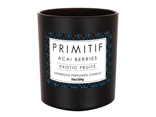 Izzy and Oliver Primitif Exotic Fruits Scented Jar Candle, 10 Ounce, Acai Berries