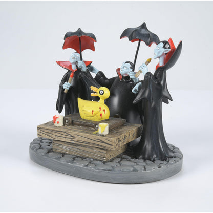 Disney The Nightmare Before Christmas Village Accessories Vampire Brothers Prepare The Duck Toy Figurine, 3.42 Inch, Multicolor