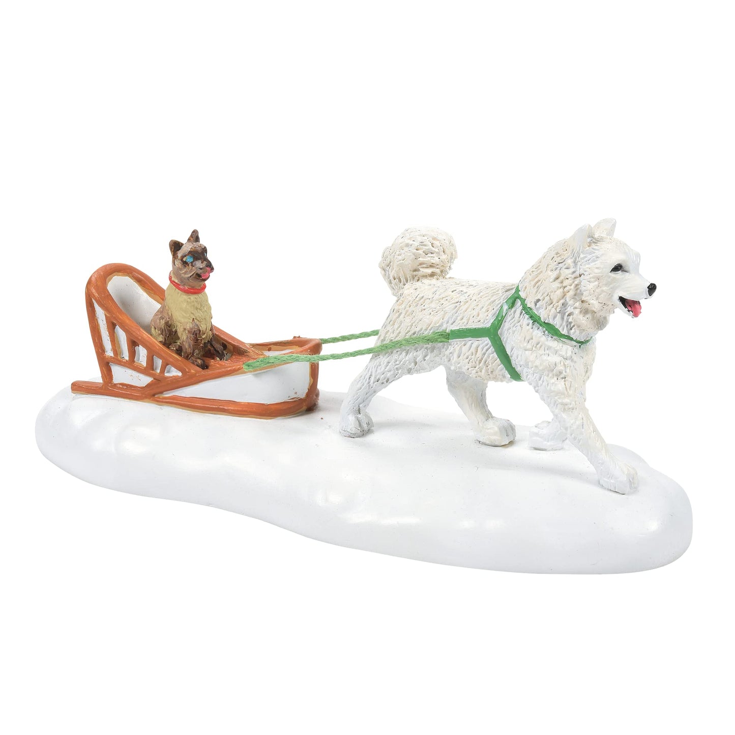 Accessories for Village Collections Dog Sled Whose Best Friend Figurine, 1.875 Inch, Multicolor
