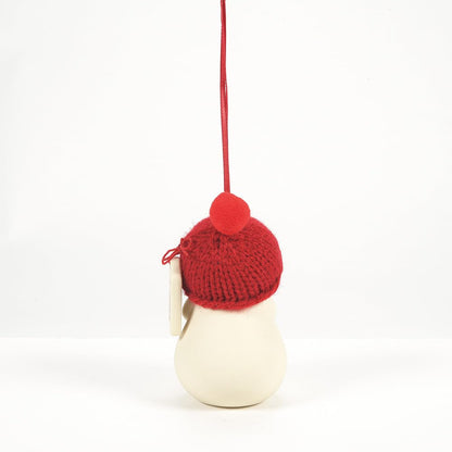 Snowpinions ‚ÄúI Need My Glasses‚Äù Porcelain Snowman Hanging Christmas Ornament, 3.25‚Äù