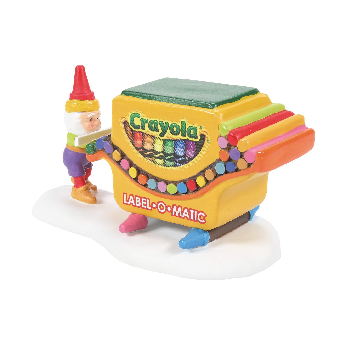 North Pole Crayola Village Accessories That's a Wrap Figurine, 2 Inch, Multicolor