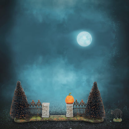 Village Accessories Halloween Entry Gate Figurine, 4 Inch, Multicolor