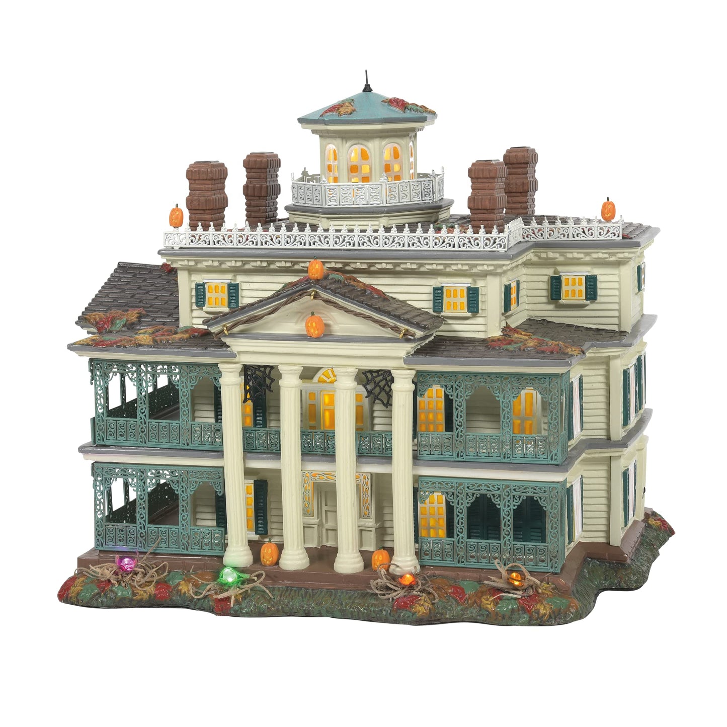 Snow Village Halloween Disneyland Haunted Mansion Lit Building, 9.1 Inch, Multicolor