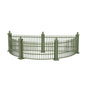 Dickens Village Accessories Zoological Gardens Miniature Fencing Figurine Set, 2 Inches, Green