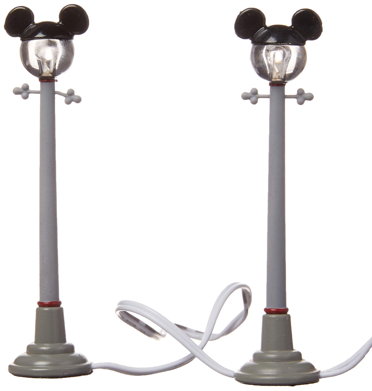 Zinc alloy, Plastic, Disney Village Mickey Street Lights General Accessory, 4.375 inch