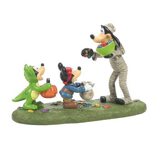 Disney Halloween Village Accessories Treats from Goofy Figurine, 3.5 Inch, Multicolor