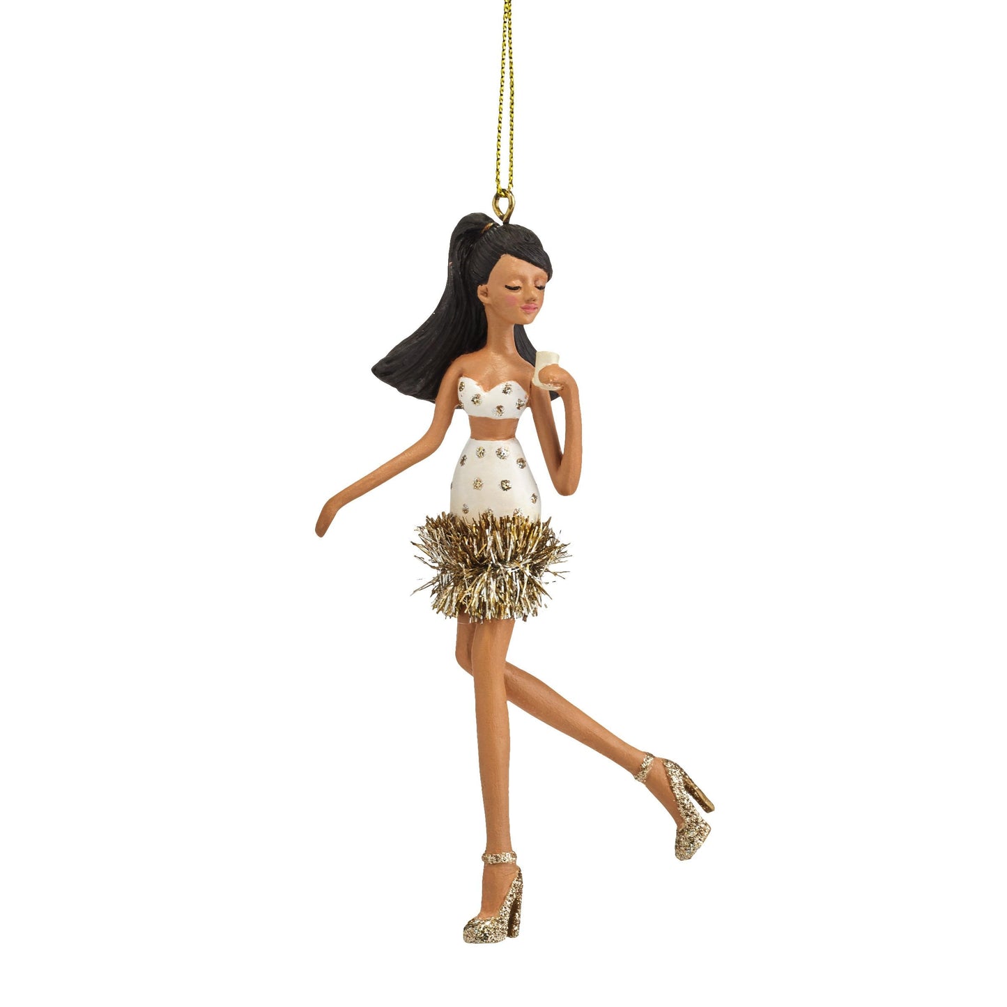 Holiday Spirits Emma Egg Nog Hanging Ornament, 5.25"