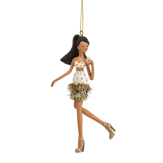 Holiday Spirits Emma Egg Nog Hanging Ornament, 5.25"