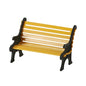 Accessories for Villages City Wrought Iron Park Bench Accessory Figurine, 1.57 inch